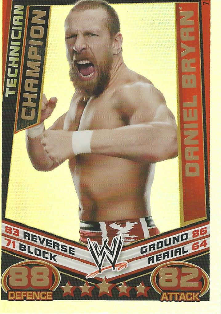 WWE Topps Slam Attax Rebellion 2012 Daniel Bryan Champion #7