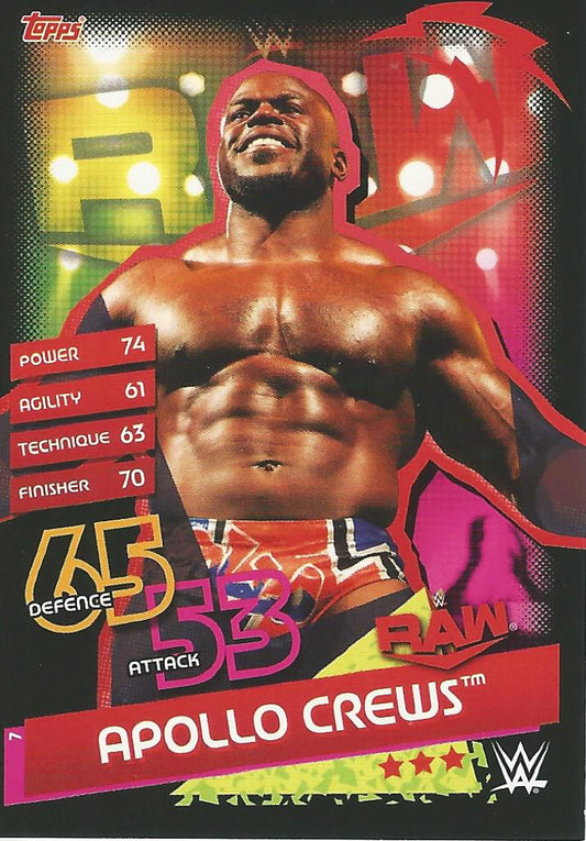 WWE Topps Slam Attax Reloaded 2020 Apollo Crews #7