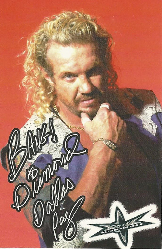 WCW Crazy Planet Stickers 1999 DDP trading card PW Catalog