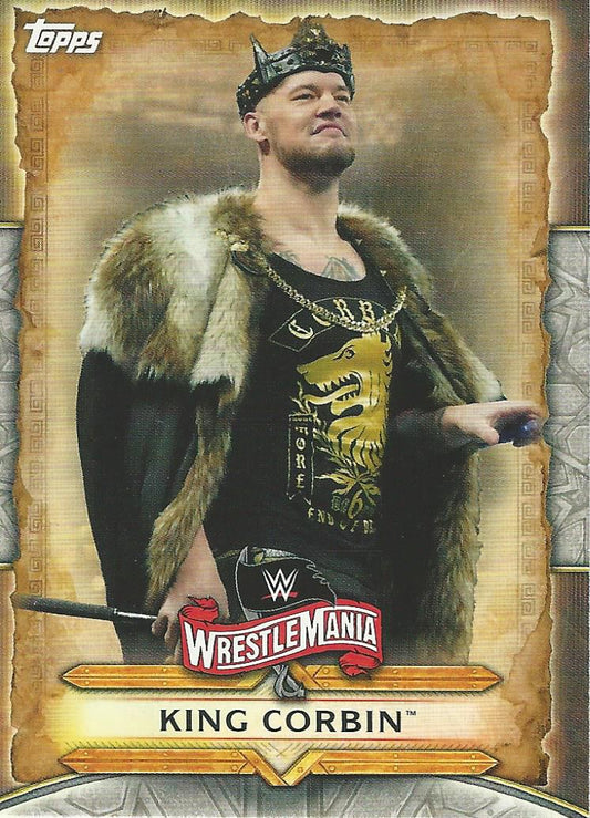 WWE Topps Road to Wrestlemania 2020 King Corbin WM-7 trading card PW Catalog
