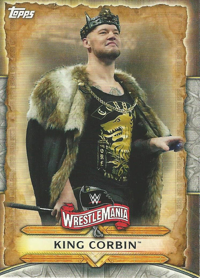WWE Topps Road to Wrestlemania 2020 King Corbin WM-7 trading card PW Catalog
