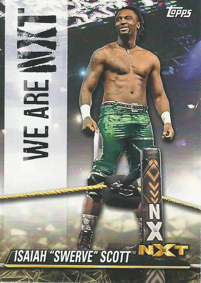 WWE Topps NXT 2021 Isaiah "Swerve" Scott NXT-22 trading card PW Catalog