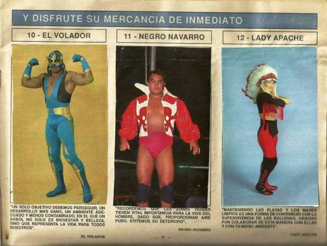 Super Album de Luchas Stickers Album 1991 From Mexico Stickers Album PW Catalog