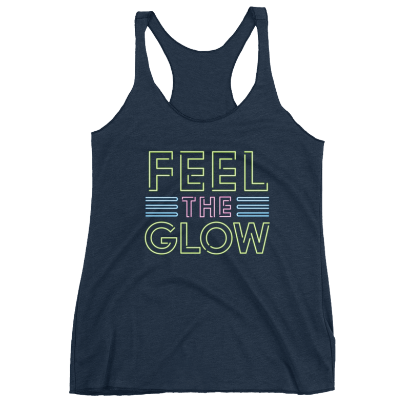 Naomi "Feel The Glow" Women's Racerback Tank Top