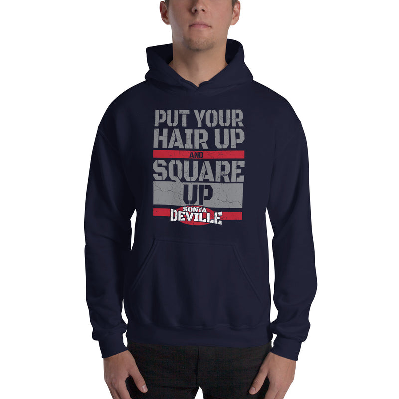 Sonya Deville "Square Up" Pullover Hoodie Sweatshirt