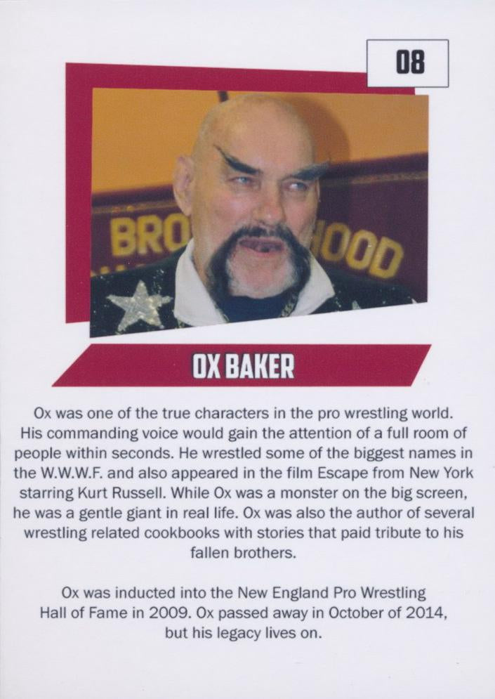 OX Baker trading card PW Catalog