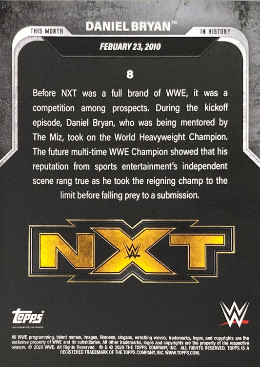 NXT – February 23, 2010 Daniel Bryan Makes HIS NXT Debut trading card PW Catalog