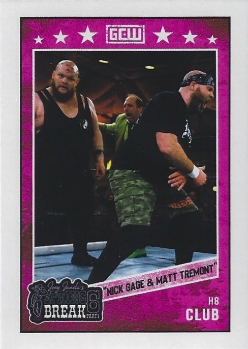 “Nick Gage & Matt Tremont” H8 Club trading card PW Catalog