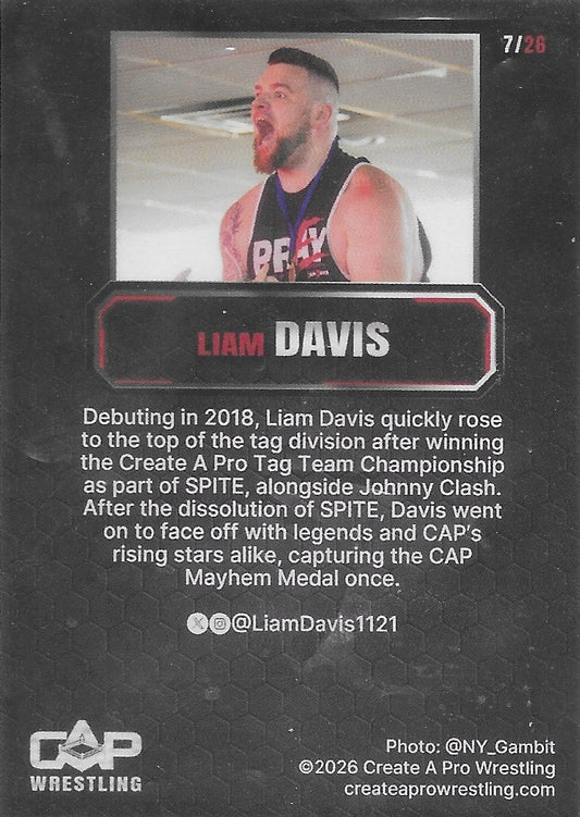 Liam Davis trading card PWcatalog