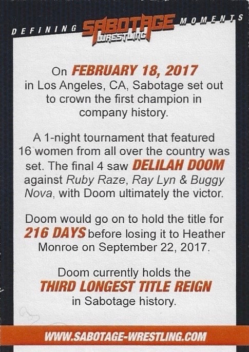 Defining Moments – Delilah Doom