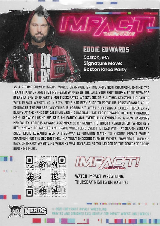 Eddie Edwards trading card PW Catalog