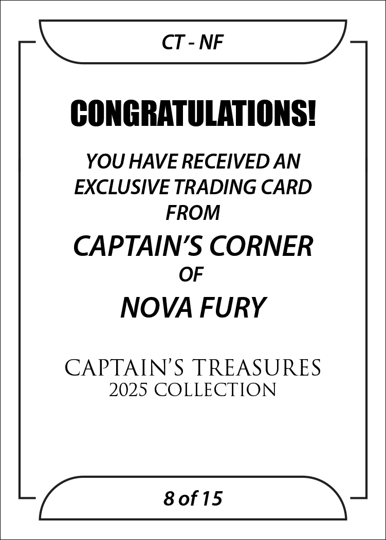 Nova Fury trading card PW Catalog