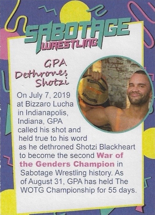 Defining Moments – GPA Dethrones Shotzi