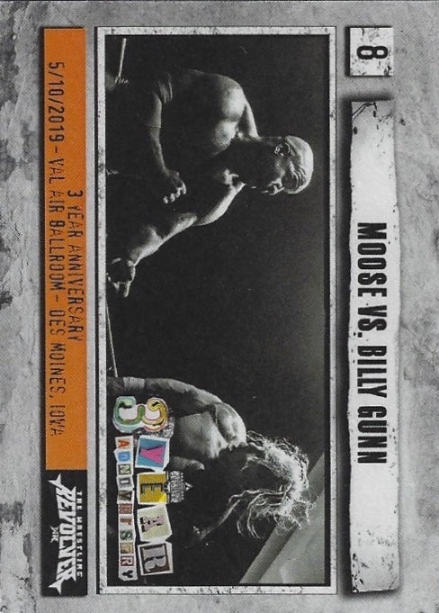 Moose vs. Billy Gunn trading card PW Catalog