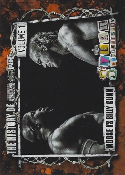 Moose vs. Billy Gunn trading card PW Catalog