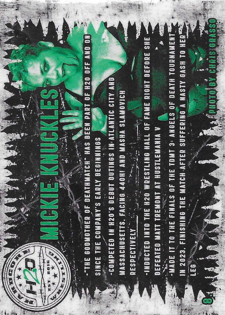 “H2O Hall of Famer” Mickie Knuckles trading card PW Catalog