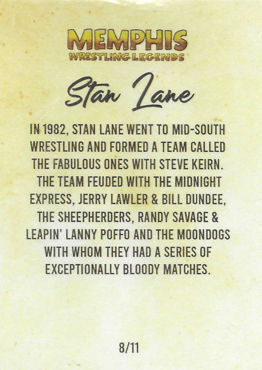 Stan Lane trading card PW Catalog