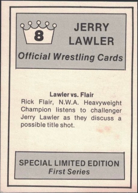 Lawler vs. Flair trading card PW Catalog