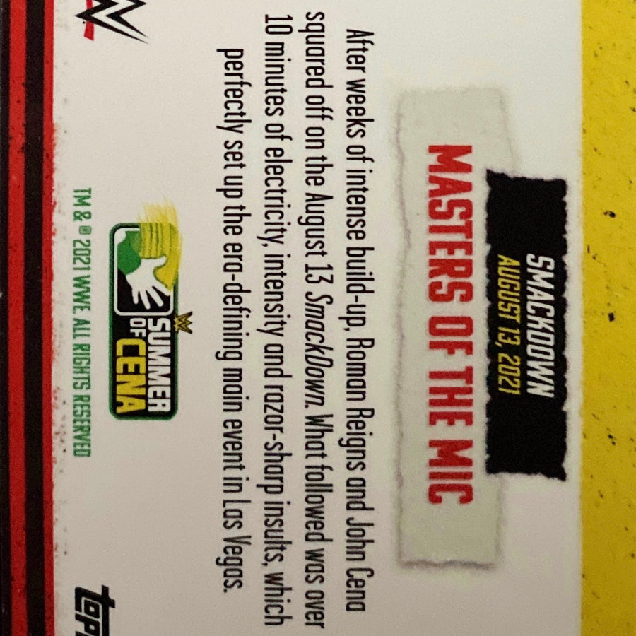 Smackdown – Masters of the MIC trading card PW Catalog