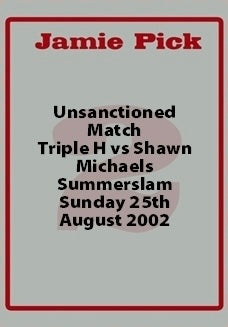 Triple H vs Shawn Michaels