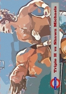Triple H vs Shawn Michaels trading card PW Catalog