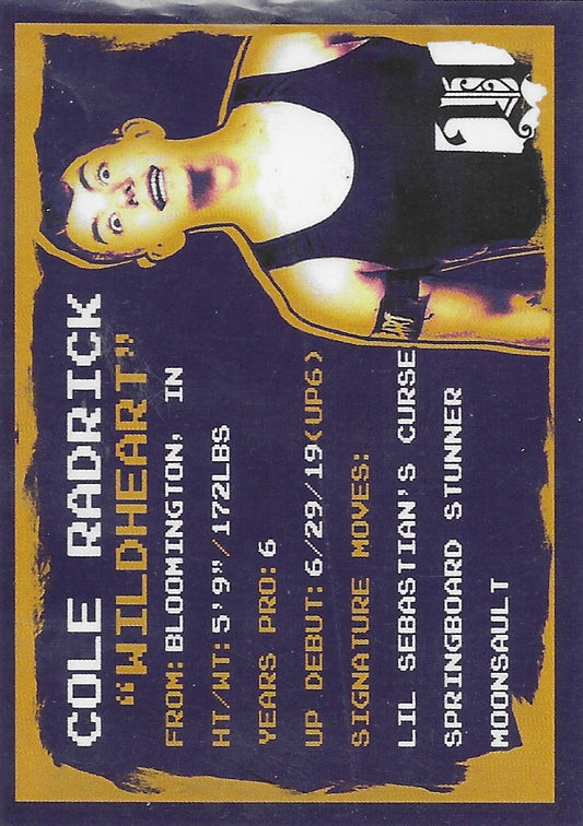Cole Radrick trading card PW Catalog