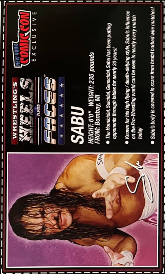 Sabu – Nycc Exclusive trading card PW Catalog
