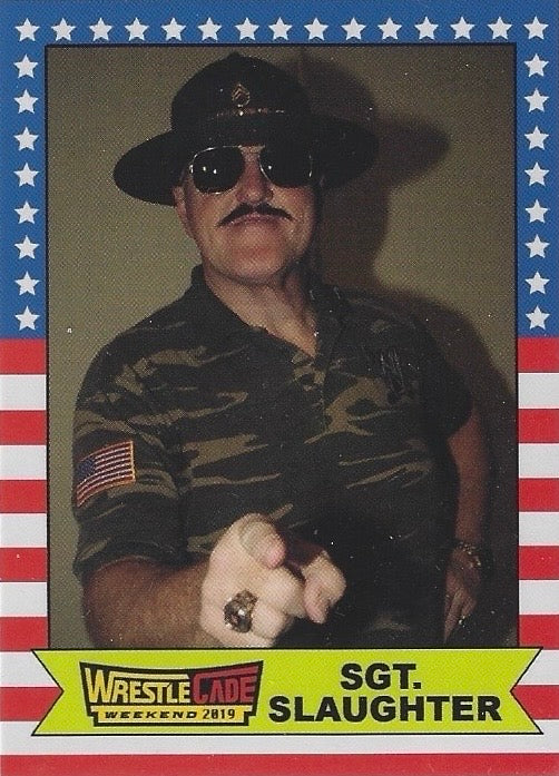 SGT. Slaughter trading card PW Catalog