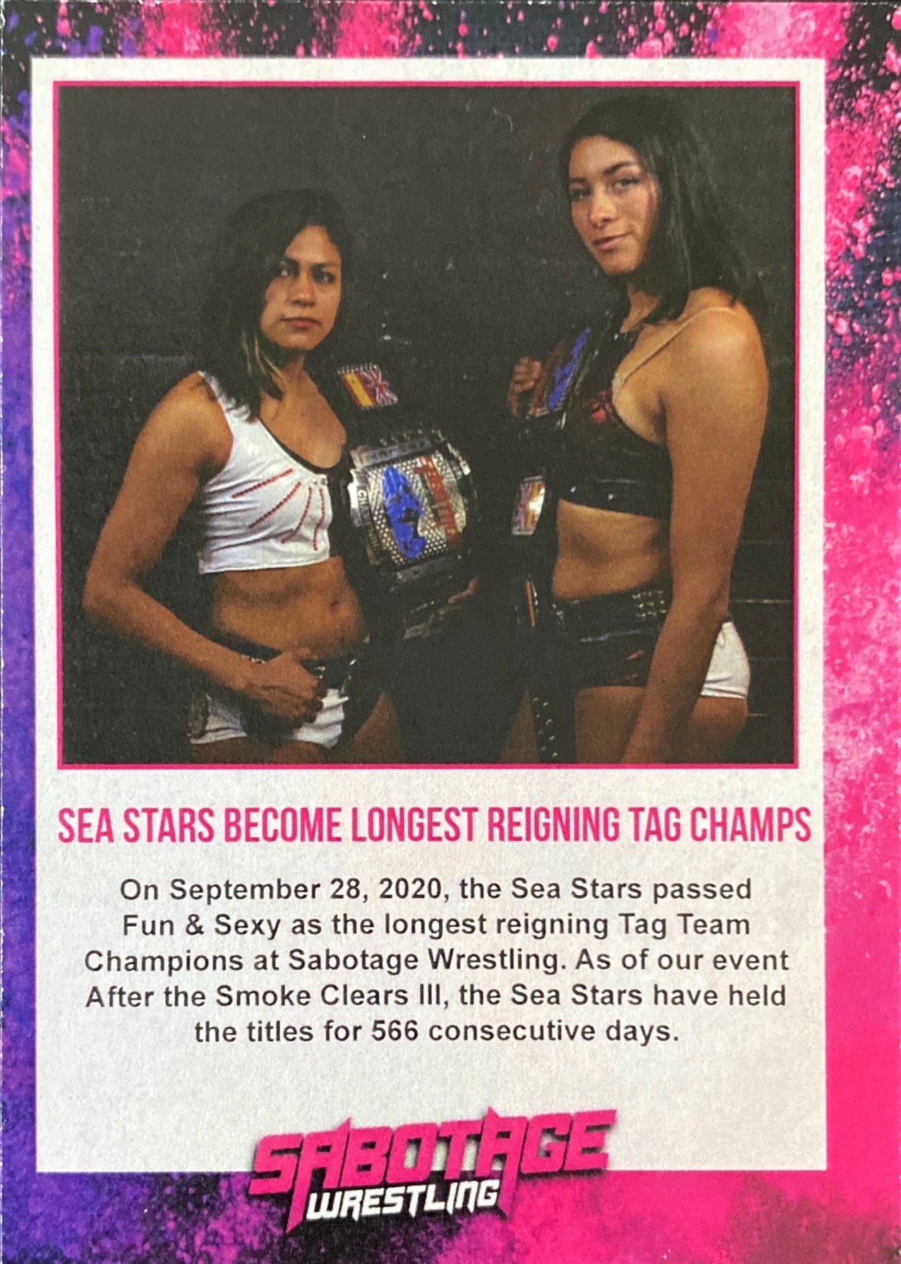 Defining Moments – the Sea Stars trading card PW Catalog