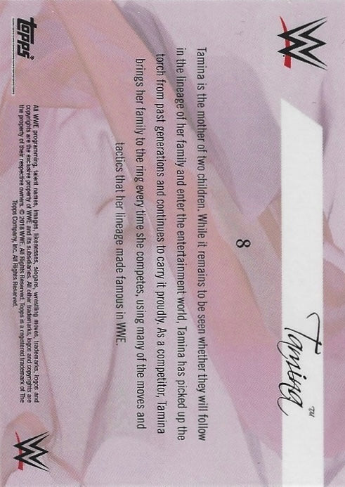Tamina trading card PW Catalog