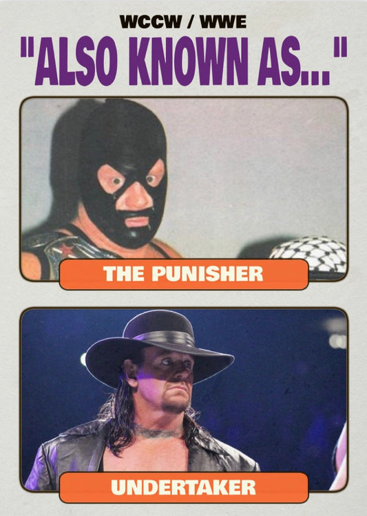 The Punisher / Undertaker trading card PW Catalog