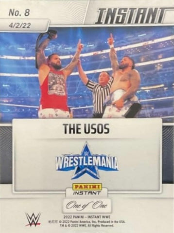 The Usos – the Usos Defeat Nakamura & Boogs to Retain Title trading card PW Catalog