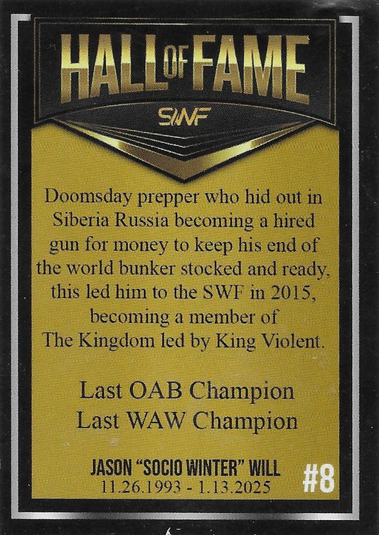 Socio Winter – Hall of Fame 2025 trading card PW Catalog