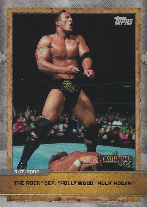 Wrestlemania X8 – the Rock DEF. “Hollywood” Hulk Hogan