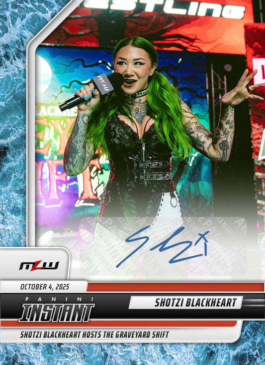 Shotzi Blackheart – Shotzi Blackheart Hosts the Graveyard Shift trading card PW Catalog