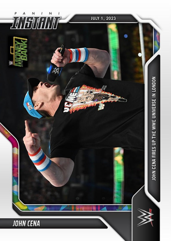 John Cena – John Cena Fires UP the WWE Universe in London trading card PW Catalog