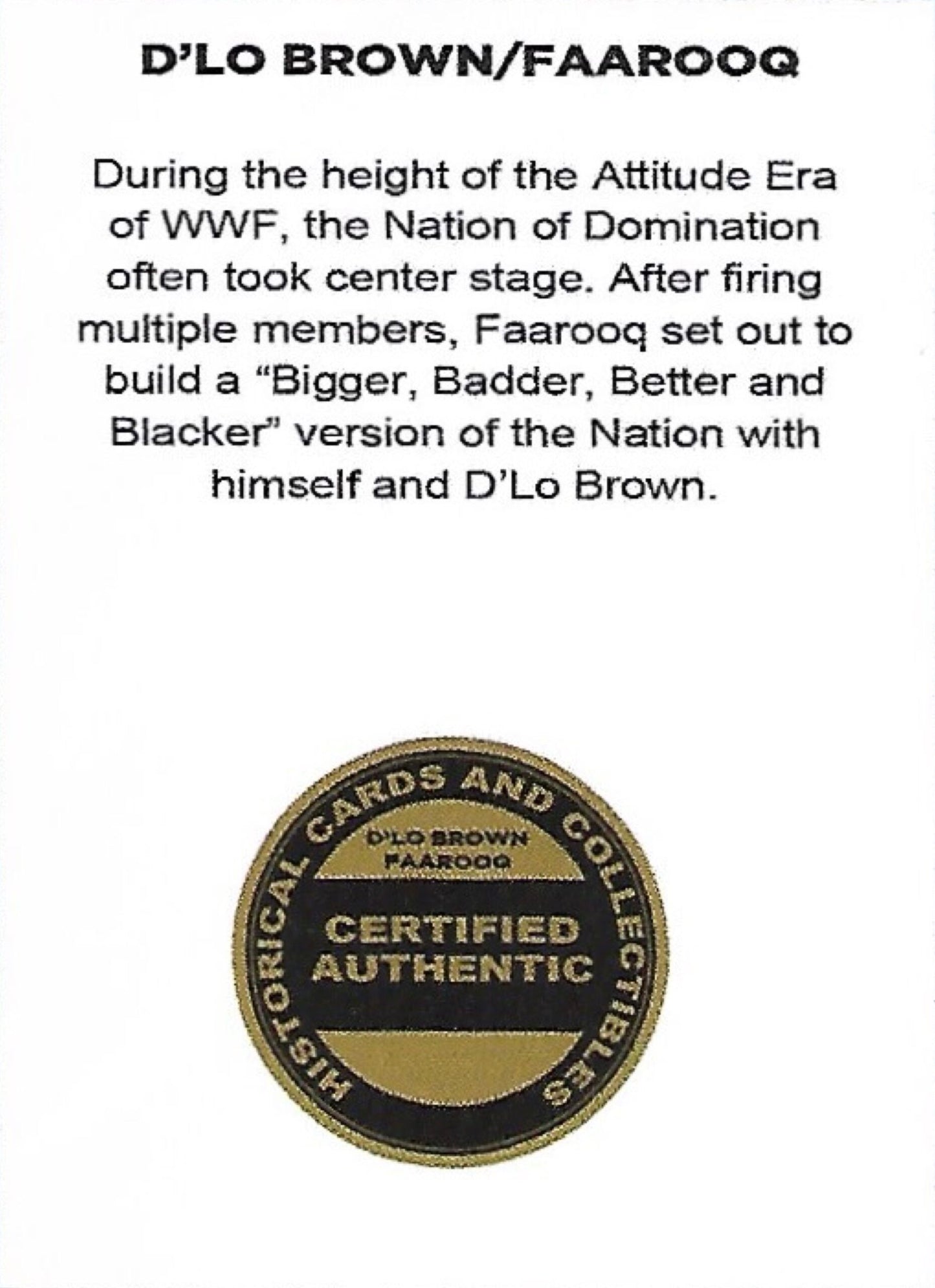 D’LO Brown / Faarooq