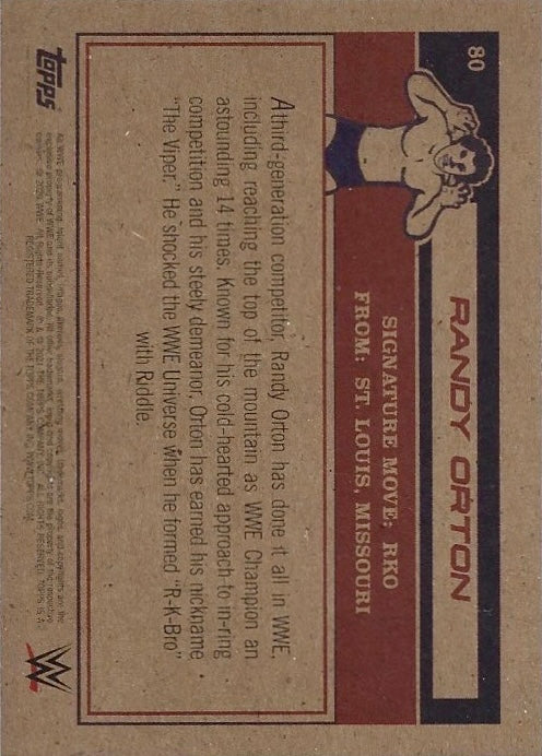 Randy Orton trading card PW Catalog