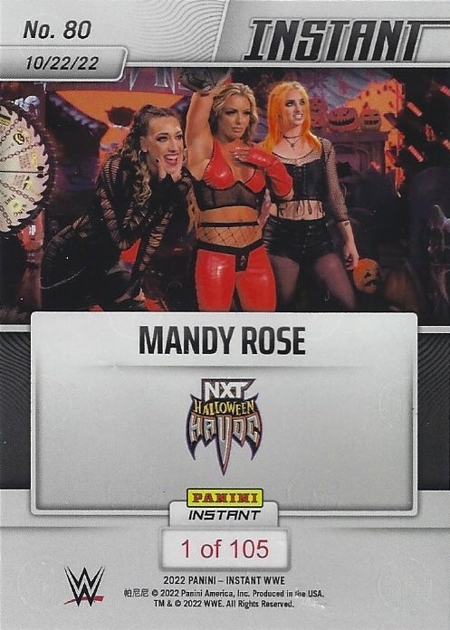 Mandy Rose – Mandy Rose Retains the NXT Women’s Championship trading card PW Catalog
