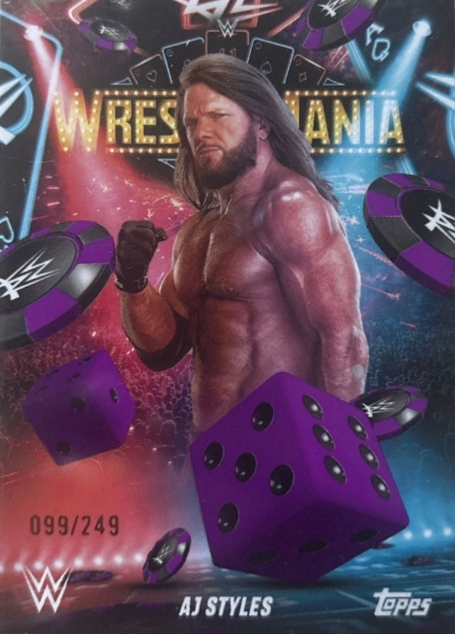 AJ Styles trading card PW Catalog