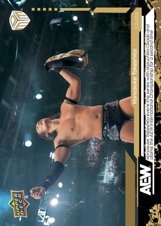 Konosuke Takeshita – Konosuke Takeshita Evens the Series With Kazuchika Okada and Claims the AEW International Championship for a Second Time