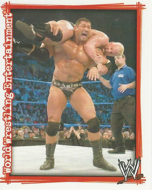 WWE Topps Superstars Uncovered 2007 Sticker Batista #80