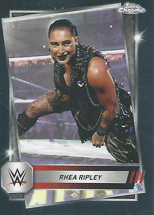 WWE Topps Chrome 2025 Trading Cards Rhea Ripley No.80 PW Catalog