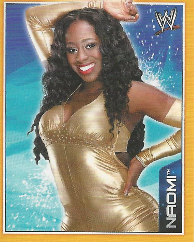 WWE Topps A-Z Sticker Collection 2014 Naomi #80