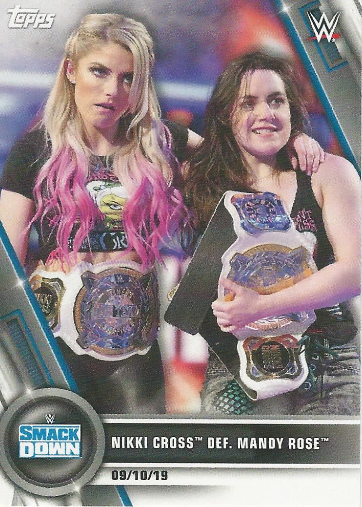WWE Topps Women Division 2020 Alexa Bliss and Nikki Cross #80