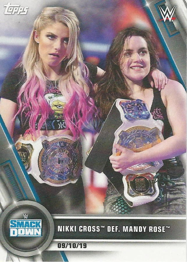 WWE Topps Women Division 2020 Alexa Bliss and Nikki Cross #80