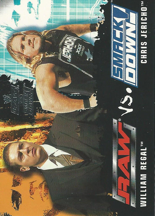 WWE Fleer Raw vs Smackdown 2002 William Regal vs Chris Jericho #80