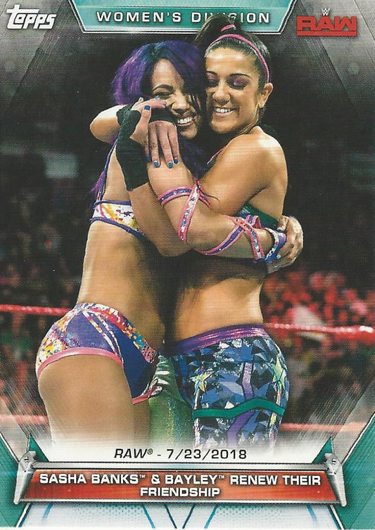 WWE Topps Women Division 2019 Sasha Banks and Bayley #80