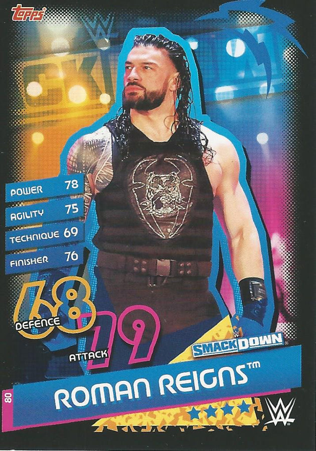 WWE Topps Slam Attax Reloaded 2020 Roman Reigns #80