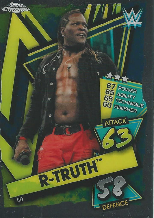 WWE Topps Slam Attax Chrome 2021 R-Truth #80